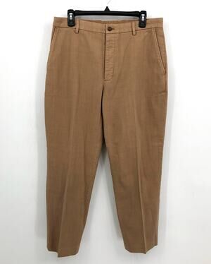 J.CREW Mens Kenmare Relaxed-fit Suit Pants 33x32 Tan Basketweave BM235 NWT
